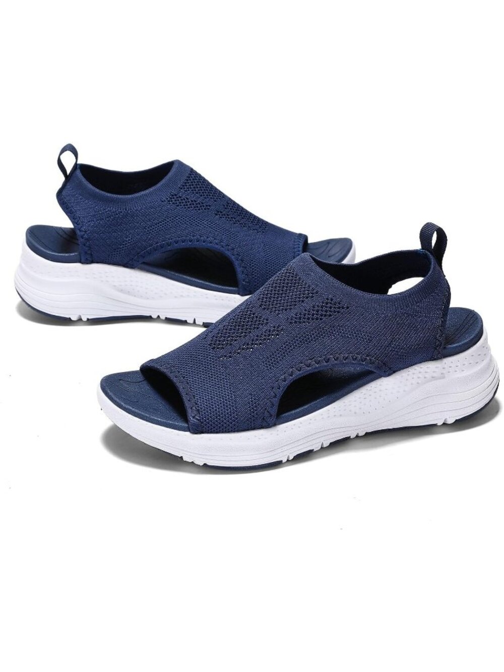 Women's Blue Comfortable Orthopaedic Arch Support Walking Athletic Sandals